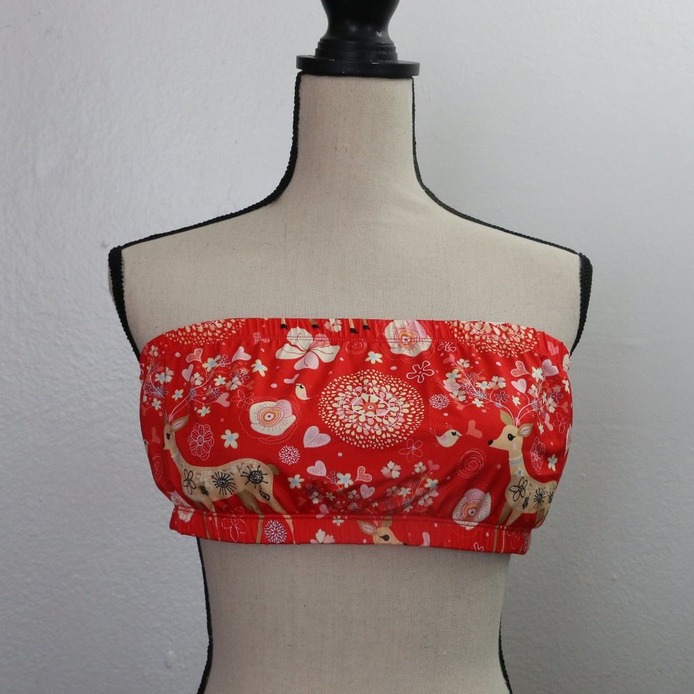Shein Christmas Holiday Bralette Bandeau
